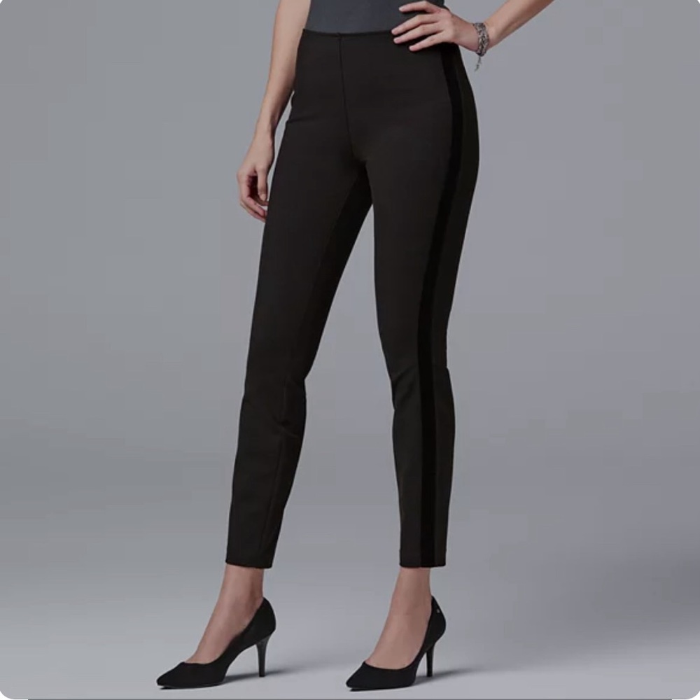 Simply Vera Wang Black with velvet side strip